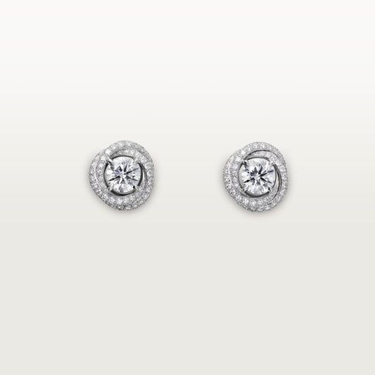 18K Trinity Ruban Earrings