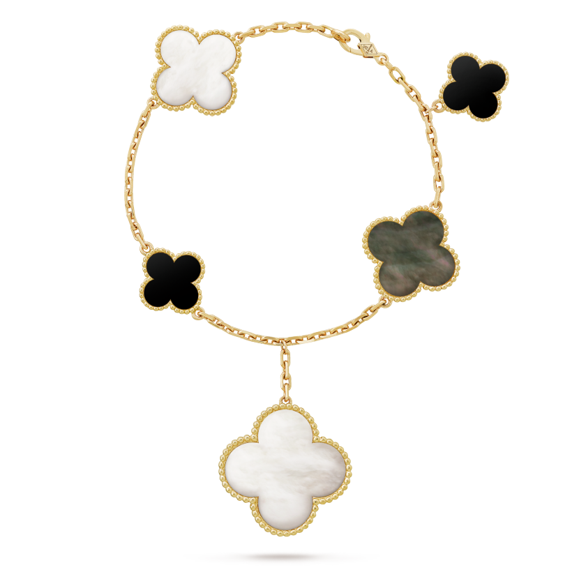 18K Magic Alhambra Five Motifs Clover Bracelet