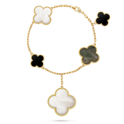 18K Magic Alhambra Five Motifs Clover Bracelet