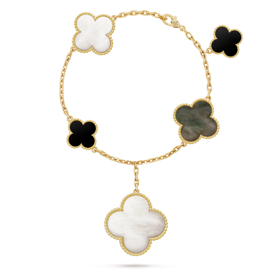 18K Magic Alhambra Five Motifs Clover Bracelet