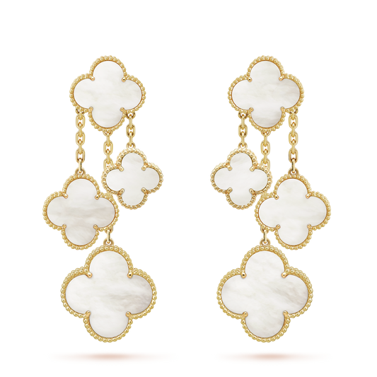 18K Magic Alhambra Four Motifs Earrings