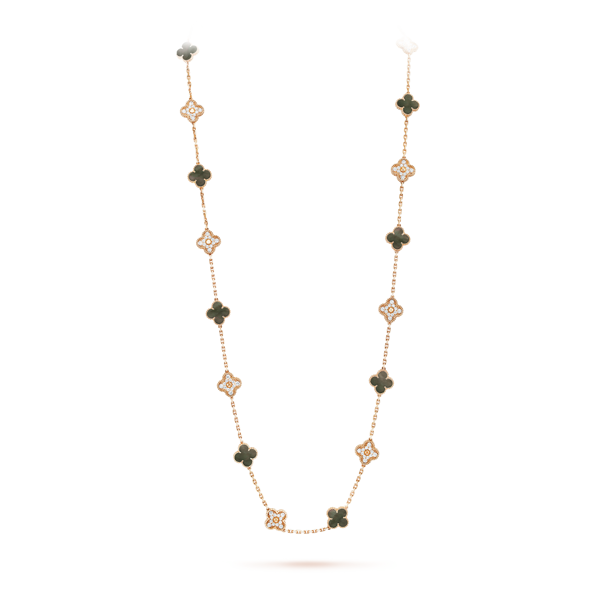18K Vintage Alhambra 20 Motifs Long Necklace