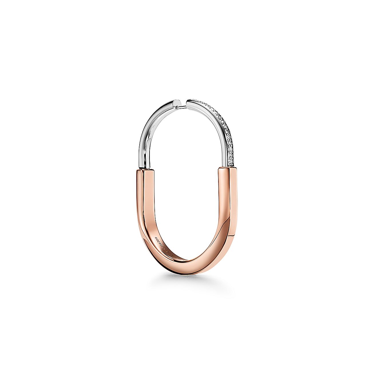 18K T Lock Diamond Earrings