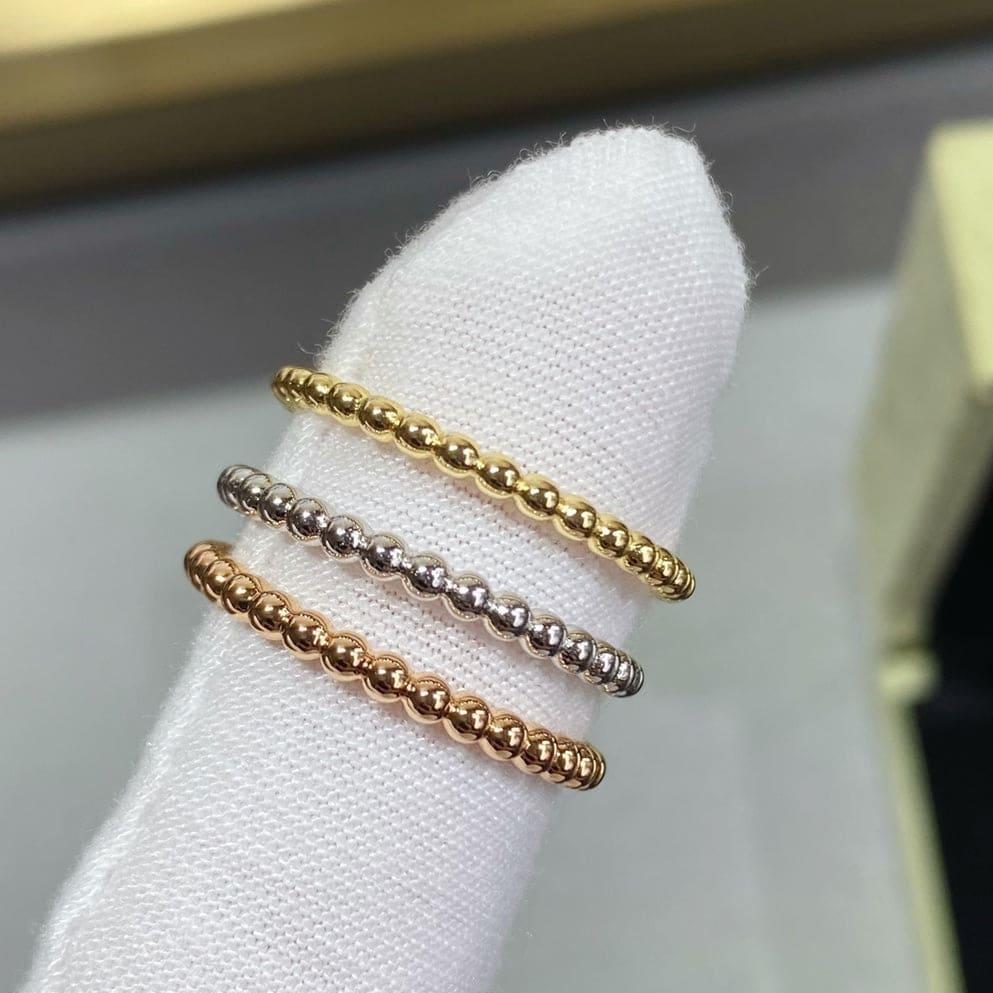 18K Perlée Pearls Of Gold Ring