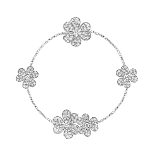 18K Frivole Diamonds Clover Bracelet