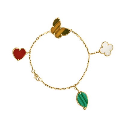 18K Lucky Alhambra Four Motifs Clover Bracelet