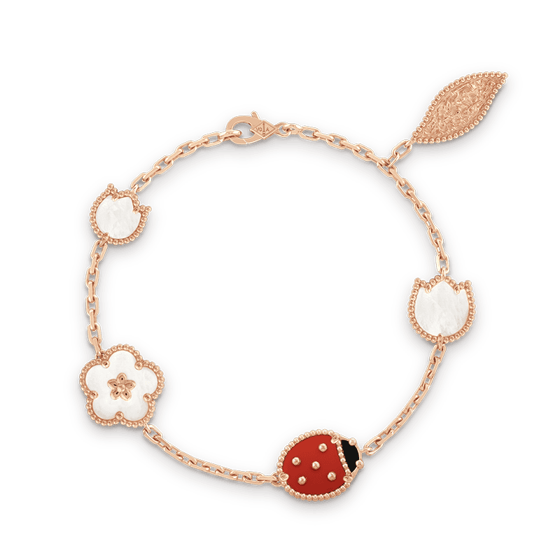 18K Lucky Spring Five Motifs Clover Bracelet