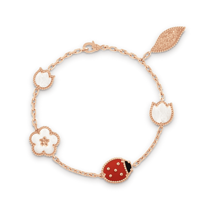 18K Lucky Spring Five Motifs Clover Bracelet