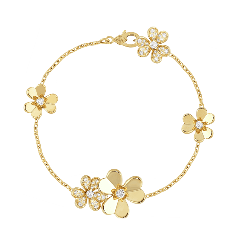 18K Frivole Diamonds Clover Bracelet