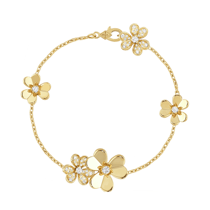 18K Frivole Diamonds Clover Bracelet