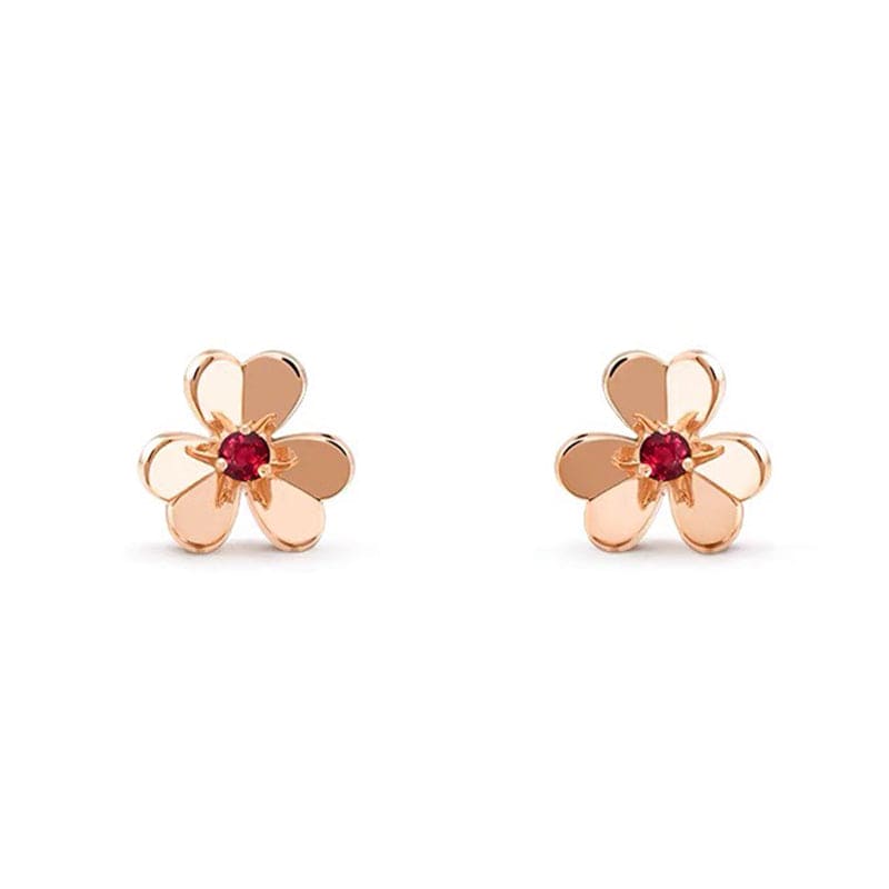 18K Frivole Mini Ruby Earrings