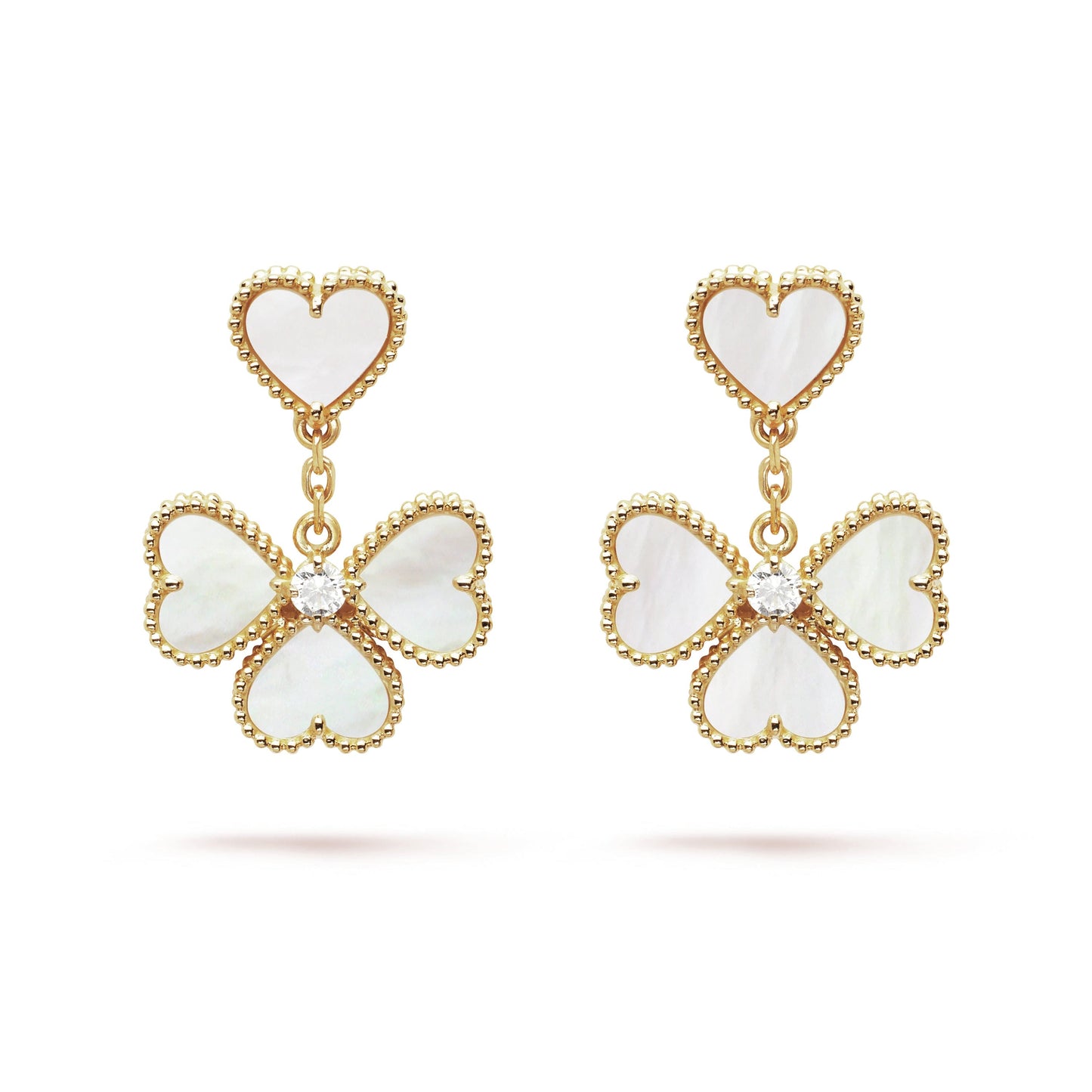 18K Sweet Alhambra Effeuillage Earrings