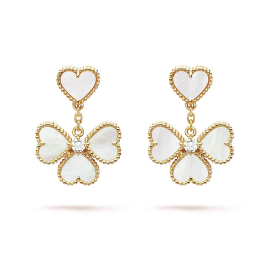18K Sweet Alhambra Effeuillage Earrings
