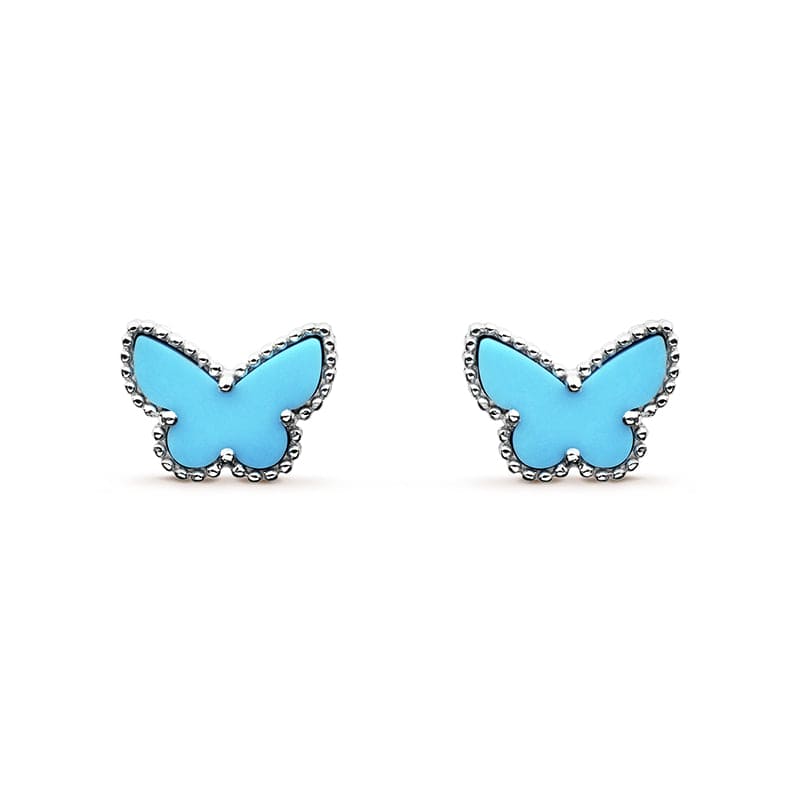18K Sweet Alhambra Butterfly Stud Earrings
