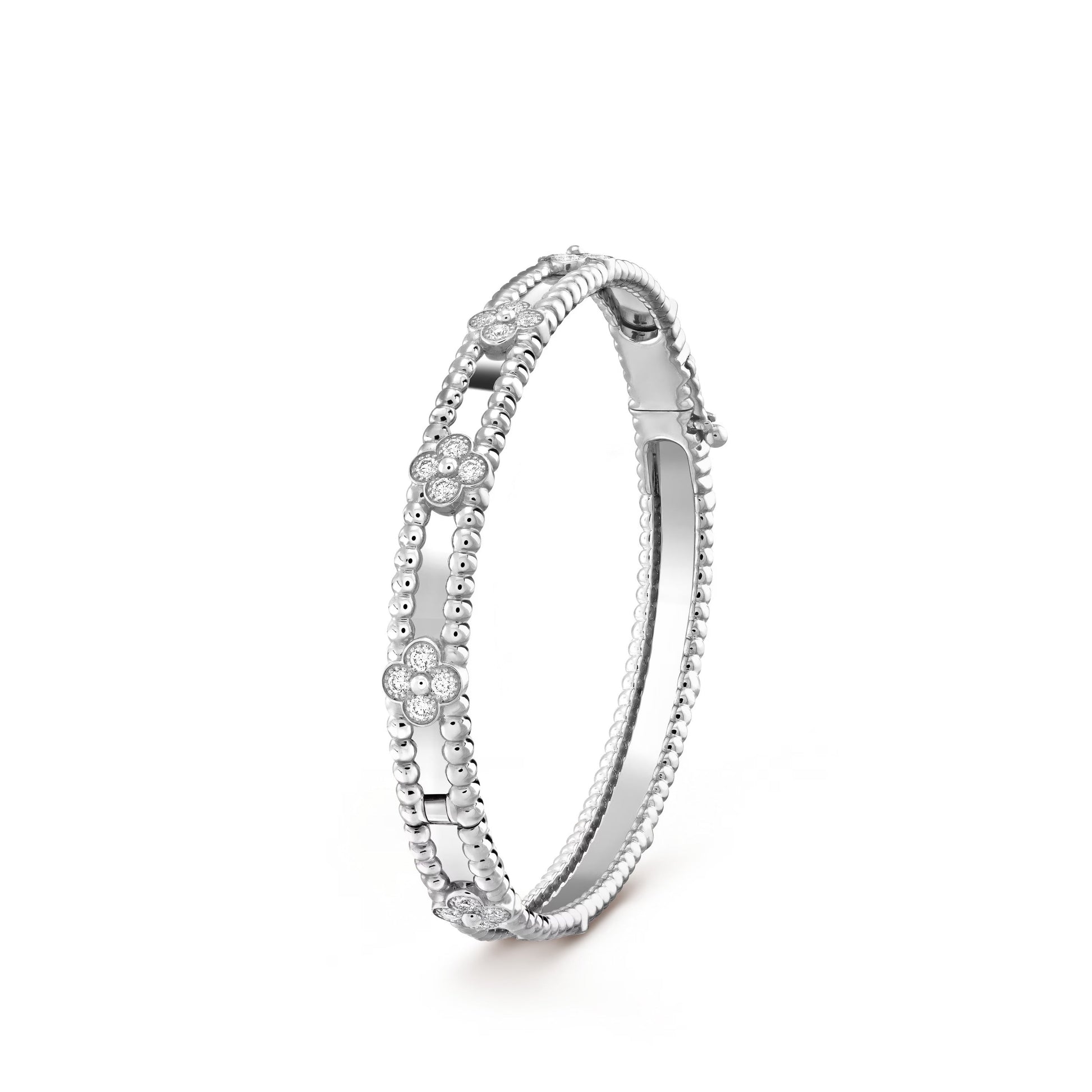 18K Perlée Sweet Clovers Small Bracelet