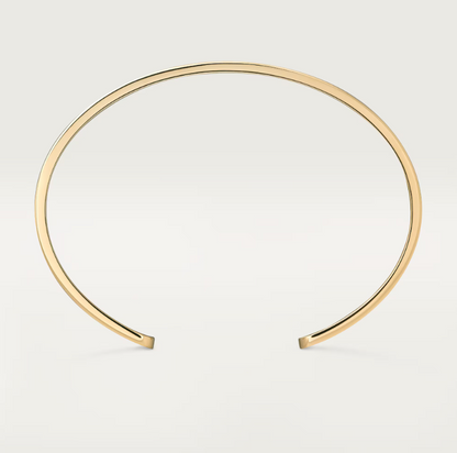 18K Open Cuff 1 Diamond Love Bracelet