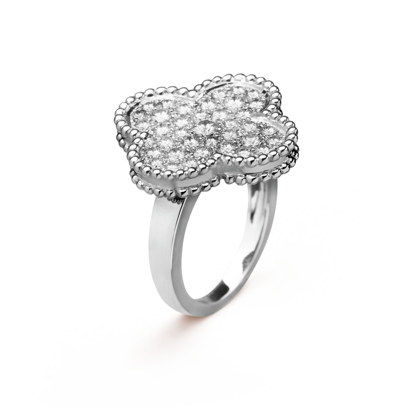 18K Magic Alhambra Diamond Ring